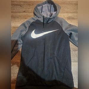 Nike Black and Gray Pullover Hoodie